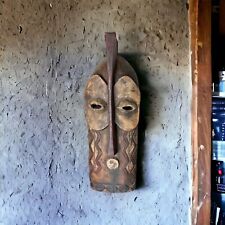 Vintage Songye Kifwebe Wood Tribal Mask Hand Carved  19”X6.25”X2” picture