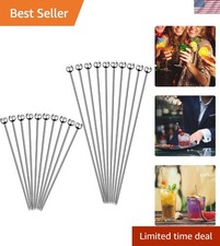 Versatile 20PC Stainless Steel Cocktail Picks – Perfect for Parties & Events picture