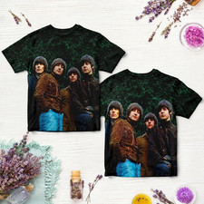 The Beatles Rubber Soul All Over Print T-shirt A673.1 picture