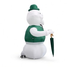 NEW 2026 8ft Christmas Inflatable Vintage Green-Vest Snowman PRE-SALE picture
