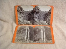 2) Savage Stereoview Devil's Slide & Gate Weber Canyon UPPR Series Photo Cards picture