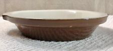 Vintage Hall Pottery Brown & White Small 8