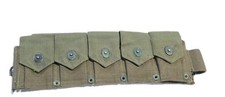 Korean War 1951 OD  M-1923 Cartridge Belt Dismounted 30 Cal Original (C) picture