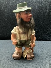 VTG 1960s Heico Bavarian Hiker Troll Bobblehead Nodder Lederhosen W. Germany TAG picture