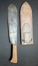 WWII USMC Hospital Corpsman Bolo Knife BOYT 44 Leather Scabbard picture