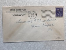 Schertzinger Jewelry Store Slatington PA Envelope Letterhead Postal Cover EN3371 picture