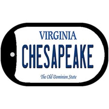 Chesapeake Virginia Novelty Metal Dog Tag Necklace 2