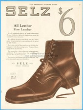 1921 Selz Trostan Calfskin Leather Shoes Chicago Pittsburgh PA Vintage 1920's Ad picture