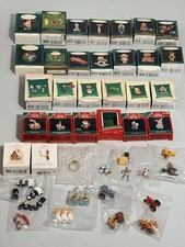 Lot 54 Vintage Hallmark Keepsake Miniature Christmas Ornaments Boxed & Unboxed picture