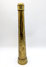 Antique Henry K Barnes Boston Brass Fire Hose Nozzle 16.5” READ Description+Pics picture