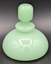 Murano Alabastro Jade Perfume Bottle w/ Solid Stopper – Seguso Style – 4 3/4  picture
