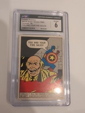 1966 Donruss Marvel Captain America Rookie #8 CGC 6 picture