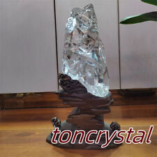 14.19LB Natural Clear Quartz Crystals Tower Point Reiki Healing Beautiful+STAND picture