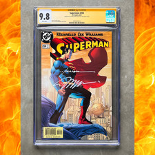 🔥 Superman #204 CGC 9.8 SS NM/M (DC 2004) Signed by Jim Lee + Scott Williams 🔥 picture