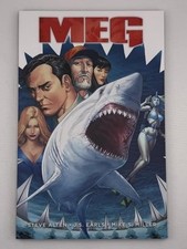 Meg Comic Rare Megalodon Shark Movie Comic With 4 Signatures  picture