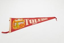Vintage Toledo Ohio Souvenir Felt Pennant 27
