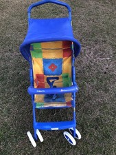 Vintage Graco Baby Stroller Multi Color 319ME With Canopy Fold Up 90’s Buggy Vtg picture