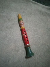 Vintage Handmade Wooden Horn From Czechoslovakia Decent Working Unique Very Rare picture