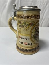 Vintage Getz Germany Beer Stein Hopfen and Malz picture