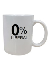 0% LIBERAL GOP Trump Conservative Republican Funny Gift Coffee Mug Cup picture