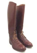 Great War Era British Officers Field leather long boots, All size Available picture