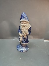 Vintage Rowe Pottery Works Salt Glazed Santa Claus Figure  3.75