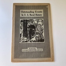 Outstanding Events In U. S. Naval History Vintage Booklet 5A4 picture