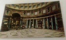 VTG 1940s Majestic Interior of Pantheon, Roman Temple Rome, Italy Postcard Color picture