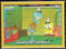 2025 Topps Chrome SpongeBob #23 Squidward Tentacles Gold /50 picture