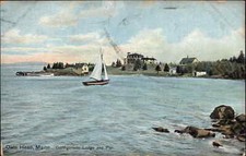 Owls Head Maine ME Garthgannon Lodge & Pier c1900s-10s Postcard picture