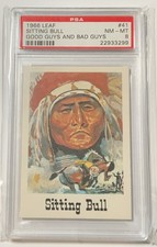 1966 Leaf Good Guys Bad Guys Sitting Bull #41 PSA 8 - INDIAN picture
