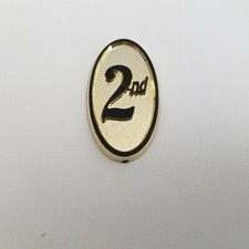 2nd Place Vintage Trophy Wall Plaque 2nd Place Fixture Attachment 1.5