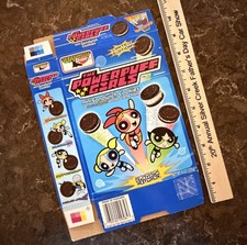 Vintage 2002 Keebler POWERPUFF GIRLS Sandwich Cookies Snack Box Cartoon Network picture
