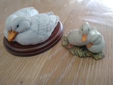 2 X Sherratt And Simpson Duck Pairs One On Plinth  picture