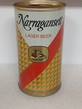 Nice 12oz * NARRAGANSETT  * Lager SS 60's Tab Beer Can Narragansett Cranston RI picture