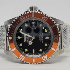 Invicta Pro Diver 48891 40mm Automatic Orange Bezel 200m Mesh Band picture