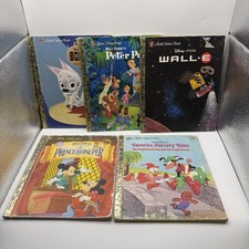 Vintage To Modern Disney Little Golden Book Lot Of 5 picture