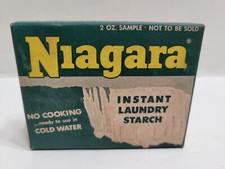 New Old Stock Vtg Niagara Instant Laundry Starch 2 oz Sample Pack Never Opened picture