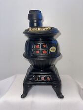 1968 Ezra Brooks Pot Belly Wood Stove Fireplace Decanter Empty picture