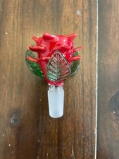 14MM Premium Thick Quality Glass Bowl Pipe Red picture