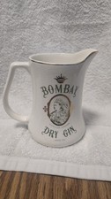 Vintage Bombay Dry Gin Pitcher Wade Staffordshire Pottery Queen Victoria Pub Jug picture