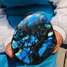 5.45LB Large Natural Gorgeous Labradorite Quartz Crystal Stone Specimen Healing picture
