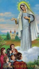Our Lady of Medjugorje A - Laminated Holy 25 CARDS picture