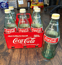 Vintage Coca-Cola Red/White Soda Theme 6-Pack Bottle Carrier Caddy for 6x32 oz picture