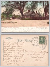 1908 Attleboro MA Old Toll Gate Boston Road Polychrome Postcard picture