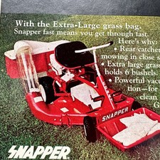 1974 Snapper Comet Riding Lawnmower Vintage Print Ad Lawncare Grass Yard Advert picture