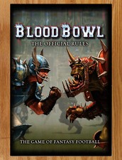 Blood Bowl Fantasy Football Front Cover Only - Video Game Print Ad Poster Promo picture