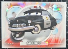 Topps 2026 Topps Chrome Pixar Cars Sheriff 26 /30 white refractor  picture