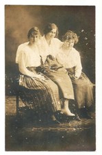 Ladies Women Portrait Postcard RPPC c1920 picture