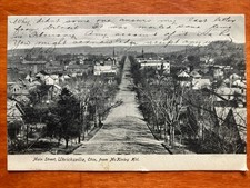 1906 Main St Uhrichsville Ohio OH Birds Eye View Postcard PC1 picture